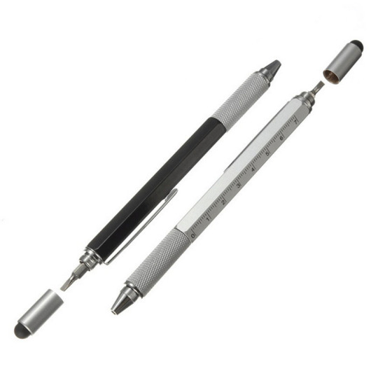 Bild von ABS Plastik Kugelschreiber Schreibwaren Schraubendreher Schwarz, 1 Stück