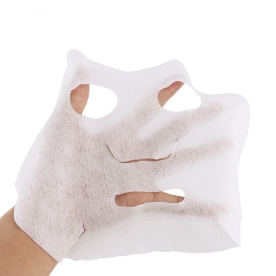 Bild von Vliesstoff DIY Komprimierte Gesichtsmaske Weiß 21.5cm x 16.5cm, 1 Packung ( 100 Stück/Paket)