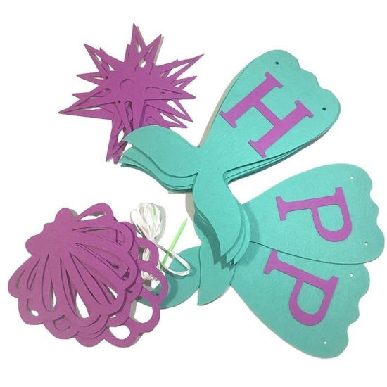 Picture of Party Balloon Garland Banner Decorations Mermaid Multicolor 1 Set ( 16 PCs/Set)