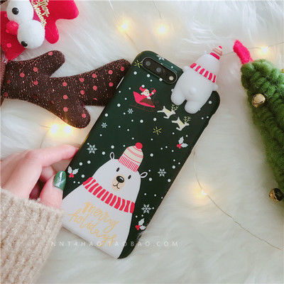 Picture of TPU Phone Cases For iPhone XR Christmas Dark Blue Bear 1 Piece