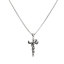 Imagen de 316L Acero Inoxidable Collares Plata Antigua Serpiente Alerta Médica ID Caduceo 55cm longitud, 1 Unidad