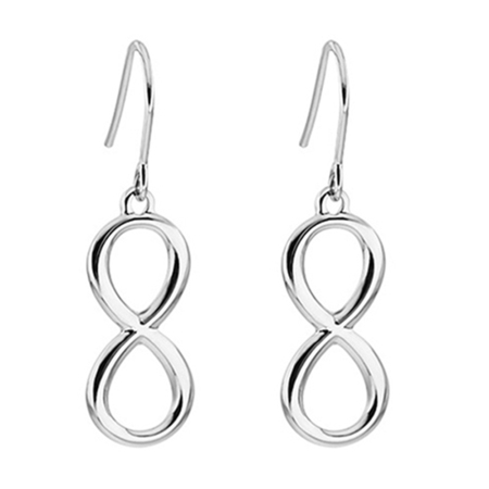 316 Titanio Acero Pendientes Chapado en Oro Símbolo del infinito 3.6cm x 1cm, Post/ Wire Size: (21 gauge), 1 Par”
