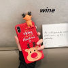 Picture of TPU Phone Cases For iPhone XS Max Green Christmas Reindeer 1 Piece