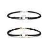 Imagen de 1 Unidad Terciopelo Estilo Ins Collar Gargantilla Chapado en Oro Anillo 32cm longitud