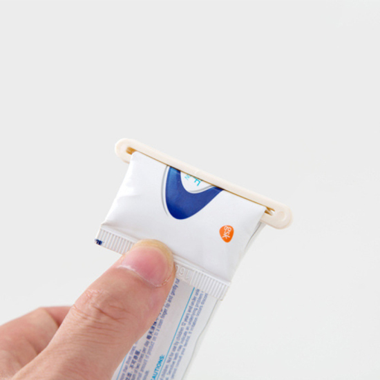 Picture of PP Multi-purpose Toothpaste Cream Tube Manual Squeezer Beige, 1 Set ( 3 PCs/Set)