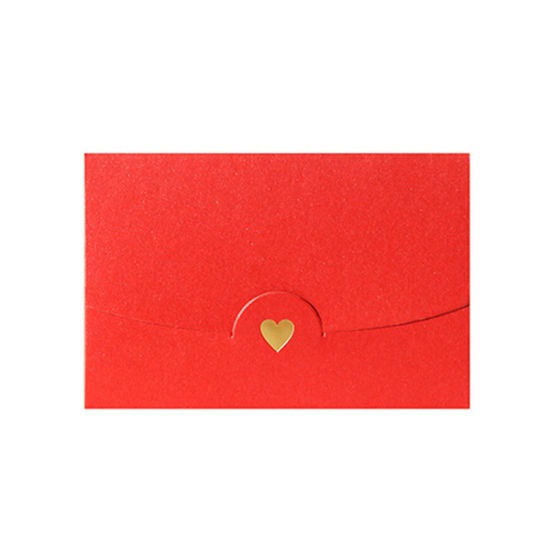 Picture of Paper Envelope Rectangle Heart Wine Red 10.5cm x 7cm, 10 PCs