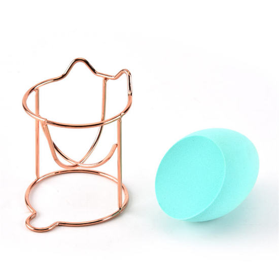 Изображение Титановая Сталь Стеллаж для хранения полки для яиц красоты Кошка Золото-розовый 60мм x 50мм, 1 ШТ