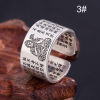 Bild von 1 Stück Religiös Offen Verstellbar Ring Antiksilber Bodhisattva 18mm (US Größe 7.75)