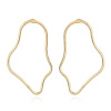 Picture of Ear Post Stud Earrings Gold Plated Irregular 1 Pair