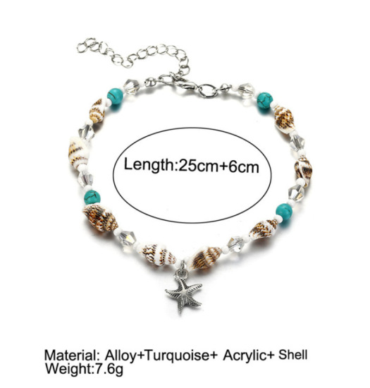Picture of Anklet Natural Star Fish Shell 1 Piece