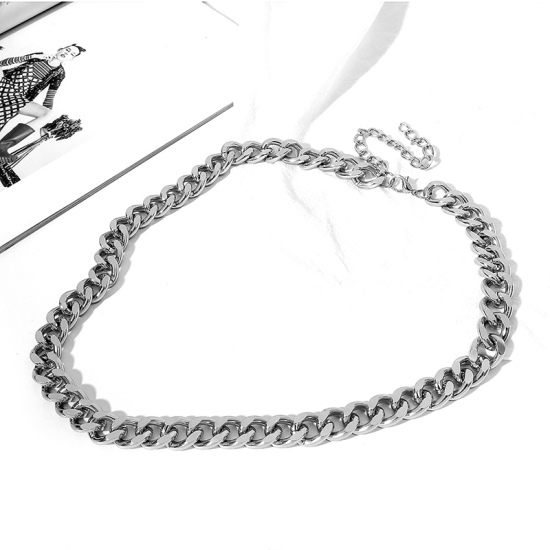 Picture of Body Belly Chain Necklace Silver Tone 75.5cm(29 6/8") long, 1 Piece