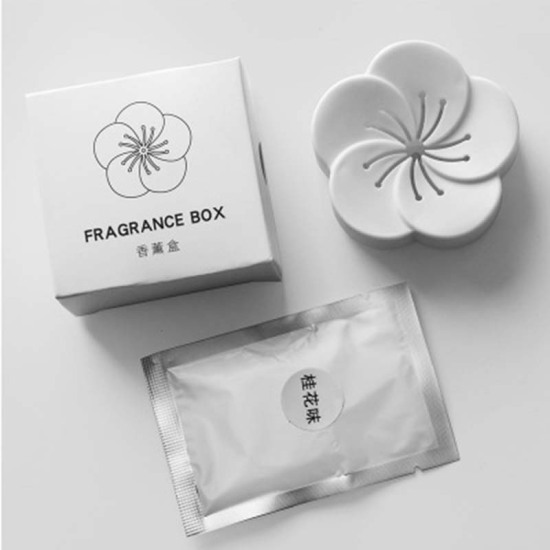 Picture of PP Aromatherapy Deodorization Box Flower White 65mm x 65mm, 1 Piece