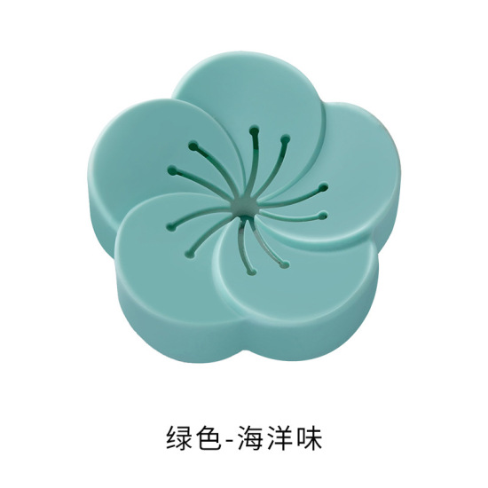 Picture of PP Aromatherapy Deodorization Box Flower Green Blue 65mm x 65mm, 1 Piece