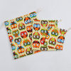 Picture of 1 Piece Canvas Drawstring Storage Bags Multicolor Rectangle Owl 32cm x 25cm