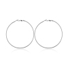 Picture of Hoop Earrings Silver Tone Round 72mm x 72mm, 1 Pair