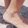 Picture of Anklet Silver Tone Clear Rhinestone 27.5cm(10 7/8") long, 1 Piece