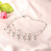 Picture of Anklet Silver Tone Clear Rhinestone 27.5cm(10 7/8") long, 1 Piece