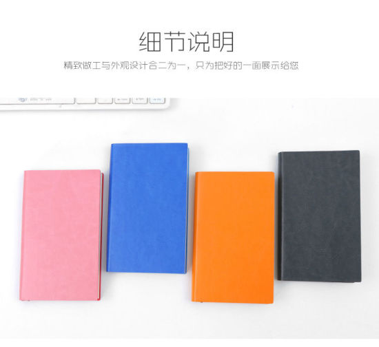 Picture of (96 Sheets) Paper & Faux Leather Writing Memo Notebook Blue 17.7cm x 10cm, 1 Copy